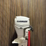 2012 Evinrude E-TEC 90 HP outboard engine.