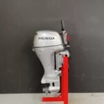 2002 Honda 8 HP BF8 SHU outboard engine.