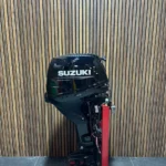 Suzuki 30 HP EFI outboard engine.