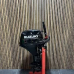 Suzuki 9.9 HP EFI outboard engine.