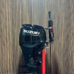 Suzuki DF90 ATL outboard engine.
