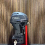 Yamaha 40 HP EFI outboard engine.