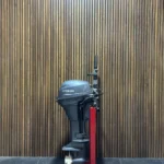 Yamaha 9.9 HP Highthrust outboard engine.